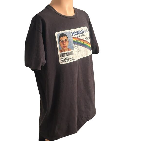 Superbad Movie McLovin Hawaii Driver License Men's Black‎ T-Shirt Size XL - Picture 2 of 6